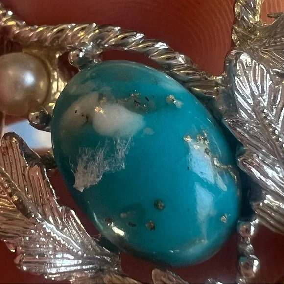 Sarah Coventry Vintage Silver Toned Leaf Brooch - Picture 11 of 13